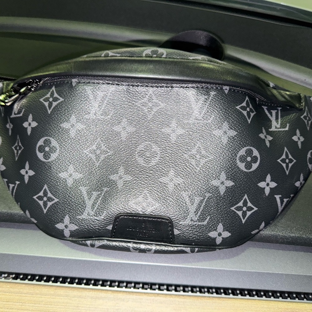 Louis Vuitton Black and White Monogram Pouch